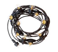 Spectrum Illu Light Chain 5m Garland Black 10 x Sockets E27 Extendable