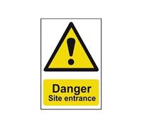 Spectrum Industrial Danger Site Entrance - PVC (400 x 600mm)