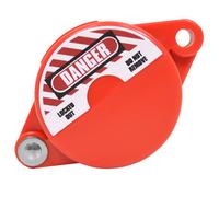 Lockout Tagout Gate Valve Cover - Fits 63.5mm to 127mm Valves | Industrial Safety Lockout Device | Durable Red Gate Valve Lockout for Workplace Compliance