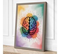 Spectrum Mind Canvas Wall Art Print 24x16 Inch