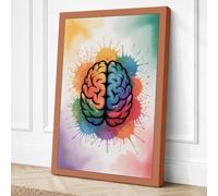 Spectrum Mind Modern Canvas Wall Art Print 30x20 Inch (76 x 51 cm)