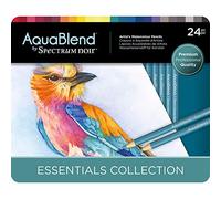 Spectrum Noir AquaBlend Pencils - Essentials - Pack of 24 - Premium Artist Quality