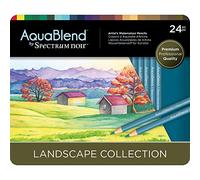 Spectrum Noir AquaBlend Pencils - Landscape - Pack of 24 - Premium Artist Quality