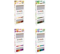 Spectrum Noir Colorista Coloured Drawing Pencils Set of 48 - Wax-Based for Vivid Blendable Colour, Ideal for Creative Projects - Fine Point Tips for Precise Colouring