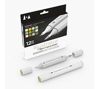 Spectrum Noir Illustrator Alcohol Dual Nib Marker Pens, Landscape, Pack of 12, 19 x 18.4 x 2.1 cm