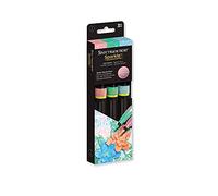 Spectrum Noir Sparkle Water-Based Fine Micro-Pigment Markers - Pack of 3 - Includes Flexible Brush Nib - Soft Pastels