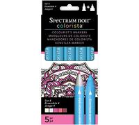 Spectrum SPECN-C-MSET4 Noir Colorista Set 4 Markers, Multi-Colour, 5-Piece