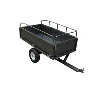 Spectrum Steel Garden Tipping Trailer, 408kg Capacity, High-Sided Design, Pneumatic Tyres, SP22125