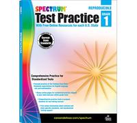 Spectrum Test Practice 1st Grade Workbooks, Math, Language Arts, and Reading Comprehension Grade 1 Reproducible Book for Standardized Test Practice, 1st Grade Workbooks All Subjects Ages 6-7