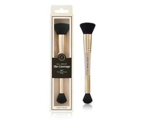 Spectrum The Buff & Blend Dual-Ended Makeup Brush | D11 Foundation & Concealer Duo for Custom Coverage & Precision | Vegan & Cruelty-Free