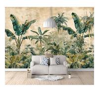 SPECUFX 3D Mural Self-Adhesive Wallpaper Vintage Rainforest Plant Bird Landscape 100x70cm Hotel Wall Photo Art Poster Picture Tv Background Boys and Girls Room Decor