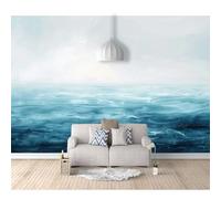 SPECUFX 3D Self-Adhesive Wallpaper Large Mural Photo Hand-Painted Simple Oil Painting Blue-Gray 100x70cm Poster Decorative Home Decoration for Teen Dorm Boy Girl Room Living
