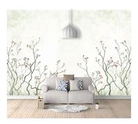 SPECUFX Mural Photo Self-Adhesive Wallpaper Simple Floral Branches Beige 100x70cm 3D Wall Art Poster Picture Boy Girl Bedroom Gift Decoration Photos