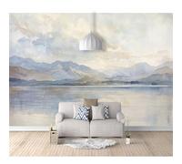 SPECUFX Mural Self-Adhesive Wallpaper Photo Watercolor Landscape Landscape Steppe 100x70cm Home Custom 3D Living Room Tv Background Wall Waterproof Painting Posters