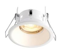 SPECULO Fire Rated Downlights - Anti Glare Ceiling Lights - Matt White Fire Rated Ceiling Lights - LED GU10 Anti Glare Spotlights - IP65 Rated Waterproof Recessed Bathroom Ceiling Lights
