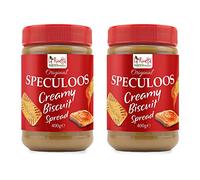 Speculoos Creamy Biscuit Spread | La Ricetta 400g Original Speculoos Creamy Biscuit Spread | Perfect Ingredient for Baking | Delicious Caramel and Cinnamon Flavour (Pack of 2)