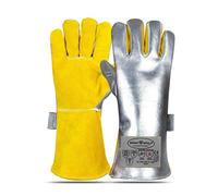 SpecxArmor Graywolf Kevlar Aluminized Heat Resistant Welding Glove/Large/1472F Fire GlovesKevlar GlovesHigh Heat Gloves Foundry Gloves