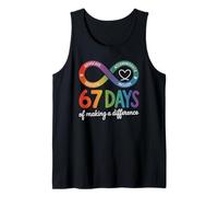 SPED 67 Days Making A Difference Autism Teacher ADHD Therapy Tank Top
