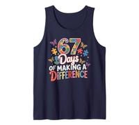 SPED 67 Days Making A Difference Autism Teacher Educator Tank Top
