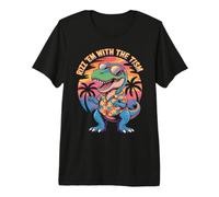 SPED Dino RIZZ EM with TISM T-Rex Autism Teacher Believe Premium T-Shirt