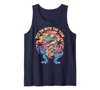 SPED Dino RIZZ EM with TISM T-Rex Autism Teacher Believe Tank Top