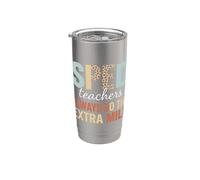 SPED Teacher Extra Mile Leopard Stainless Steel Insulated Tumbler