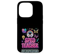 SPED Teacher Fierce Advocate Rainbow Inclusion Graphic Case for iPhone 14 Pro