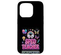 SPED Teacher Fierce Advocate Rainbow Inclusion Graphic Case for iPhone 15 Pro