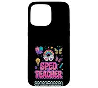 SPED Teacher Fierce Advocate Rainbow Inclusion Graphic Case for iPhone 15 Pro Max