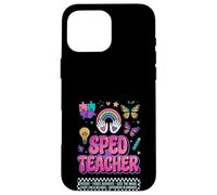 SPED Teacher Fierce Advocate Rainbow Inclusion Graphic Case for iPhone 16 Pro Max
