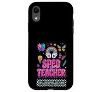 SPED Teacher Fierce Advocate Rainbow Inclusion Graphic Case for iPhone XR