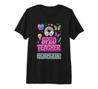 SPED Teacher Fierce Advocate Rainbow Inclusion Graphic Premium T-Shirt