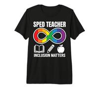 SPED Teacher Inclusion Matters Rainbow Infinity Premium T-Shirt