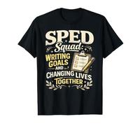 SPED Teacher Squad Writing Goals and Changing Lives Value Graphic T-Shirt
