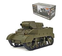 SpedUpX 1/16 M8 HMC Scott RC Tank RTR, 360° Rotating Turret, Smoke Sound Light Effects, Radio Control Military Battle Vehicle, Hobby Grade Model for Adults(Military green)