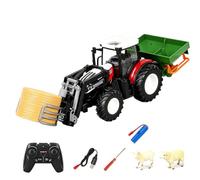 SpedUpX 1:24 RC Tractor, 2.4GHz Remote Control Farm Vehicle with Lights | 1:24 RC farm tractor with 2.4GHz four-direction control, lights, demonstration mode, 40 m range and around 50 min runtime