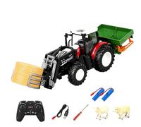 SpedUpX 1:24 RC Tractor, 2.4GHz Remote Control Farm Vehicle with Lights | 1:24 RC farm tractor with 2.4GHz four-direction control, lights, demonstration mode, 40 m range and around 50 min runtime