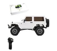 SpedUpX 1/35 RC Truck OH35A01, 2.4G RWD Off Road All Terrain Rock Crawler, Straight Bridge Off-road Climbing Vehicle Model Hobby Toy for Adult (KIT Version/White)