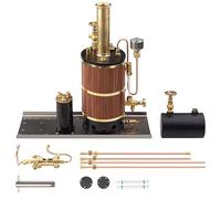 SpedUpX Retro Steam Engine Kit, Vertical Boiler Steam Boiler Model for Ship Steam Engine Model, Physics Science Experiment for Adult(C-1)