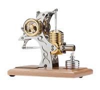 SpedUpX Stirling Engine Model Kit, High-end Precision All-metal Single-cylinder Stirling Engine Model Assembled Movable Metal Mechanical Engine Toy(HB31)