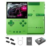 SpedUpX TRIMUI Brick Hammer Handheld Game Console, 3.2 inch IPS Screen Retro Video Games Console with TF Game Card, Portable Emulator, 8GB Storage, 3004mAh Battery(Green/No Games)