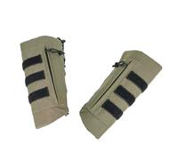 SpedUpX TRN BAC Tactical Arm Guards Gauntlets Armor with MOLLE System, Industrial Black Gray Arm Protection Gear Pair, Adjustable Tactical Forearm Guards for Outdoor Training(RG Ranger Green)