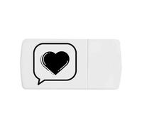'Speech Bubble Heart' Pill Box with Tablet Splitter (PI00034900)
