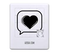 'Speech Bubble Heart' Sliding Puzzle (PZ00036486)