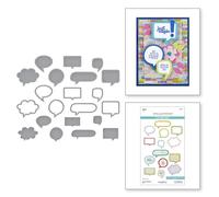 Speech Bubbles Etched Dies from The Just Sayin' Collection by Kelly Bangs