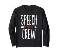 Speech Crew Speech Language Pathologist Pathology SLP Long Sleeve T-Shirt