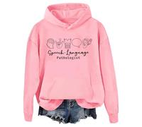 Speech Language Pathologist Hoodie, Speech Language Pathologist Sweatshirt Pink