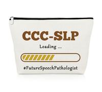 Speech Language Pathologist Makeup Bag Inspirational Gifts for Woman Speech Pathologist SLP Colleague Cosmetic Bag Thank You Gift for Her Therapist Therapy Graduation Birthday Travel Cosmetic Pouch