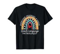 Speech Language Pathologist Rainbow Trendy Empowering Voices T-Shirt