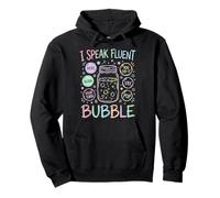 Speech Language Pathologist Speak Fluent Bubble SLP Therapy Pullover Hoodie